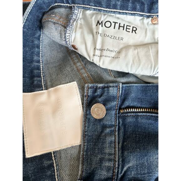 MOTHER SUPERIOR The Dazzler Jeans Cowboys Don’t Cry Wash 26 - Picture 7 of 10
